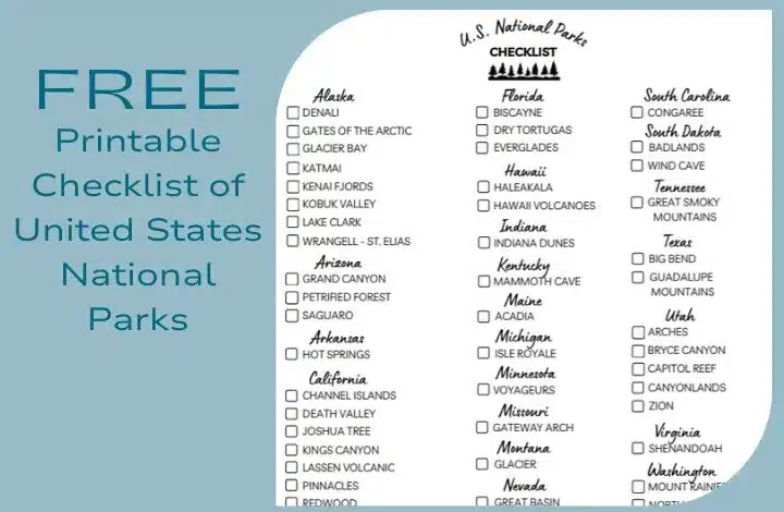Quick Guide to US National Parks (+ Free Printable)