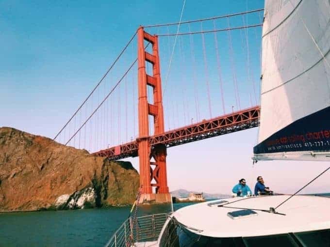 adventure cat sailing San Francisco