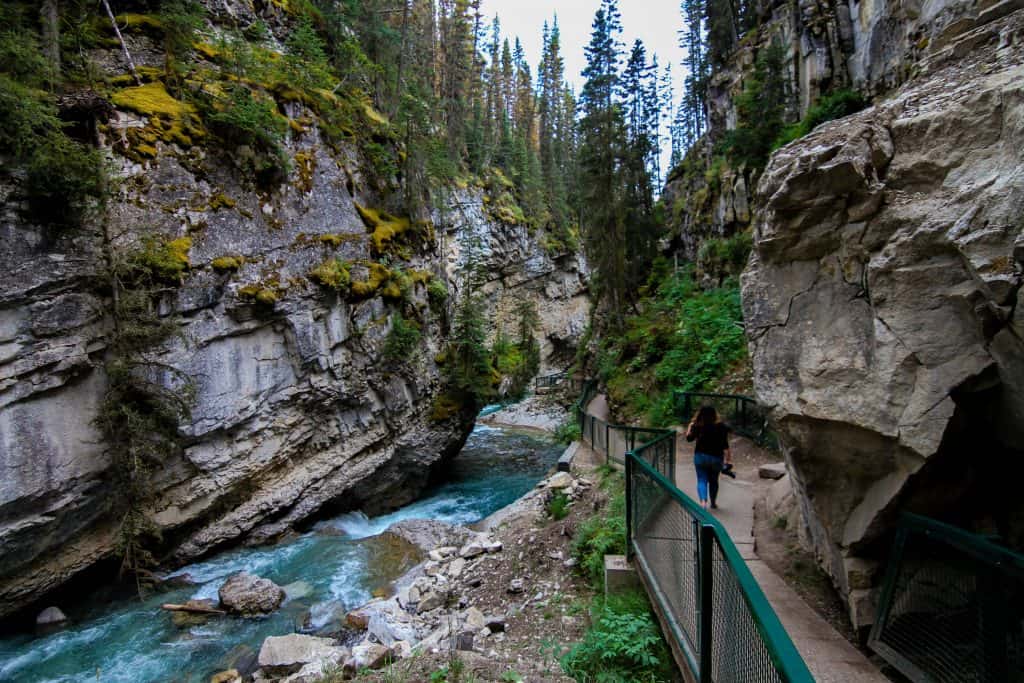 The Johnston Canyon in Banff National Park