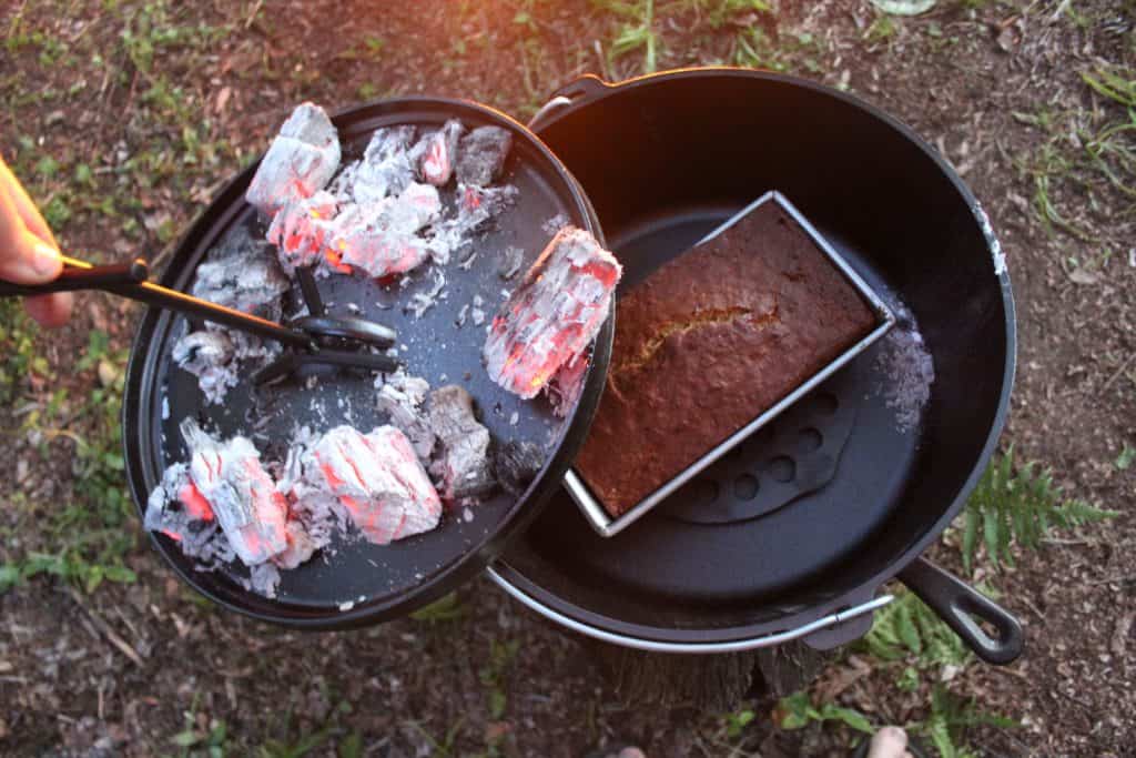 Campfire Desserts - Dutch Oven Banana Bread