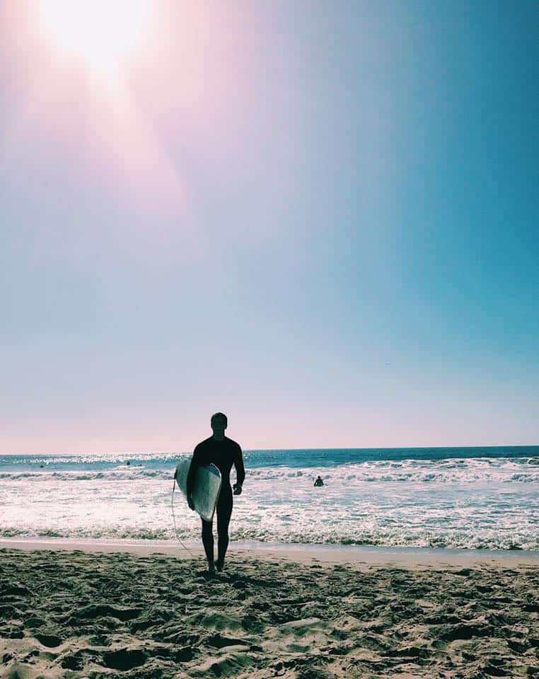 Surfing in Los Angeles