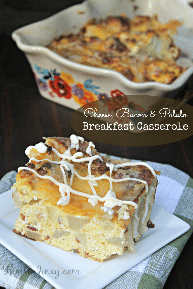 Cheese Bacon and Potato Breakfast Casserole Recipe