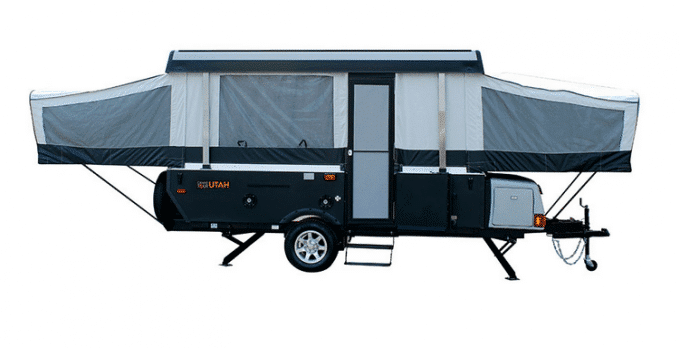 Exterior view of Aliner Somerset Utah camping trailer