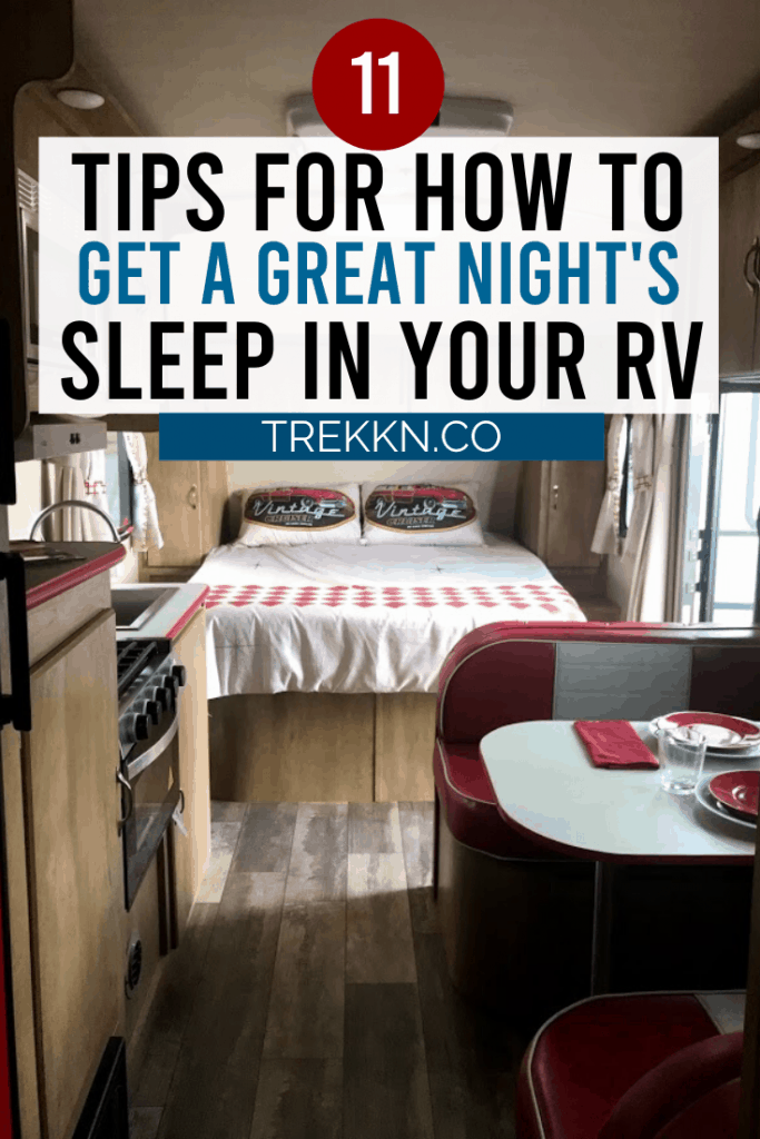 RV Bedroom Sleeping Tips for a great night's sleep