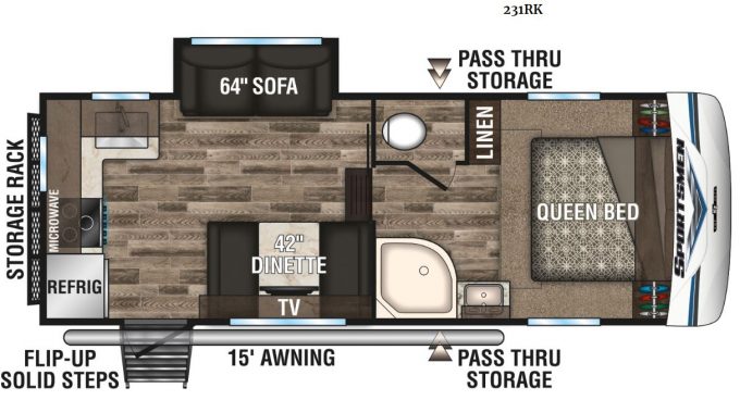 small 5th wheel trailer floor plan