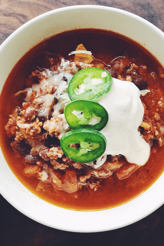 Instant Pot Chili with Ground Beef and Beans