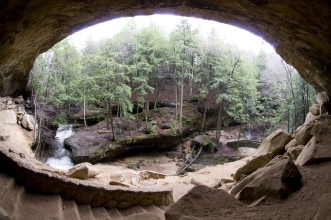 Old mans cave in Hocking Hills, Ohio.