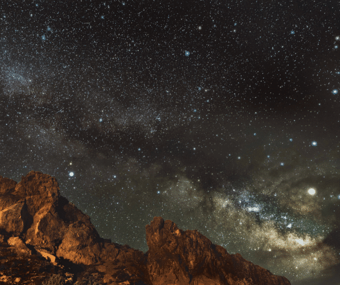 Milky Way pictured above Great Basin National Park in Nevada