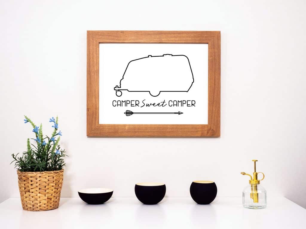 Camper Sweet Camper Printable Sign for Small Campers