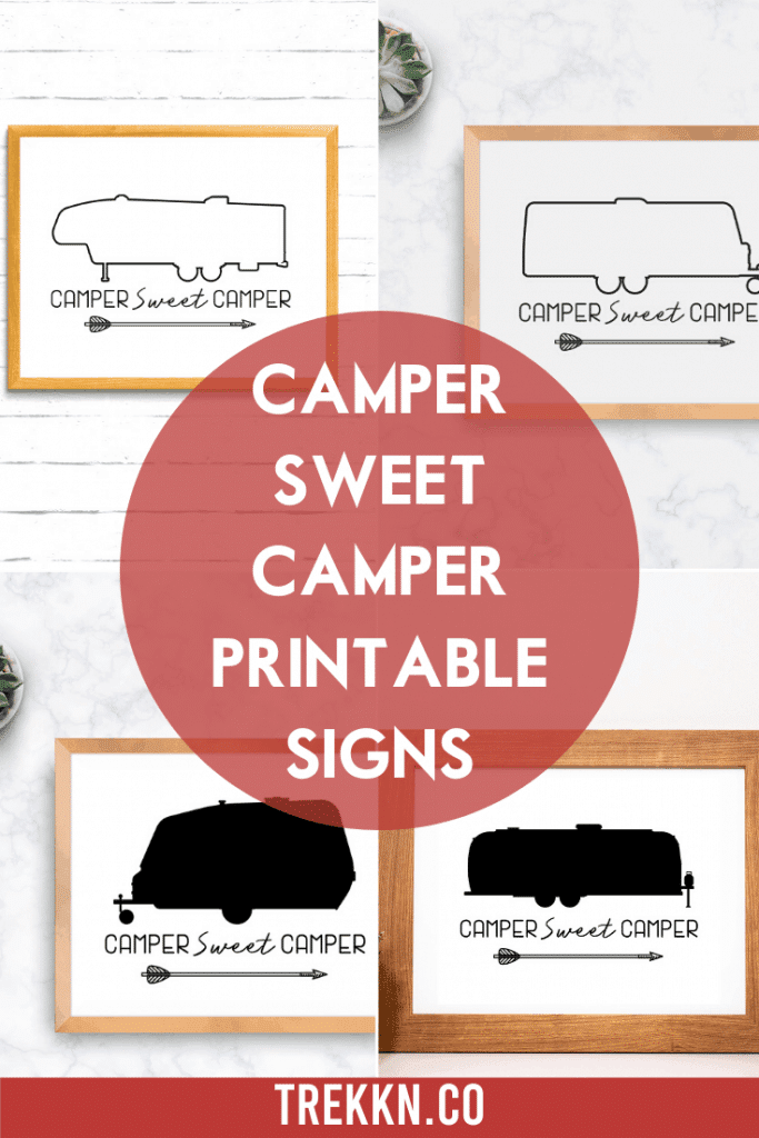 Camper Sweet Camper Printable Sign