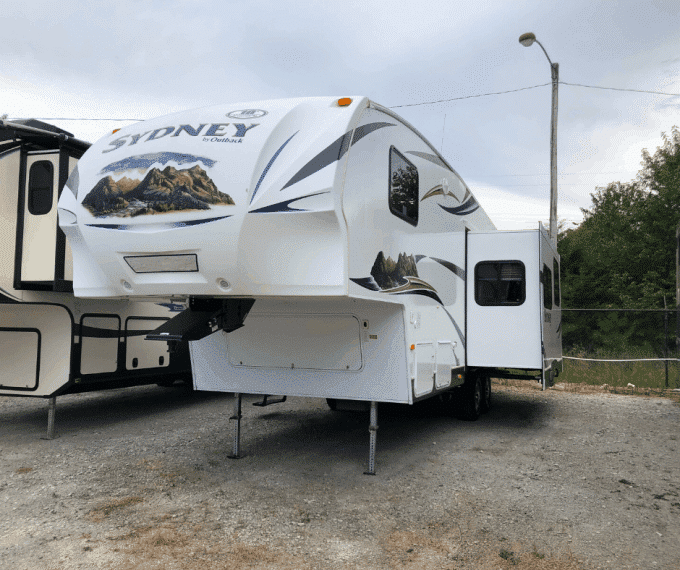 Travel trailer parked for extended time may need work to keep the mice out