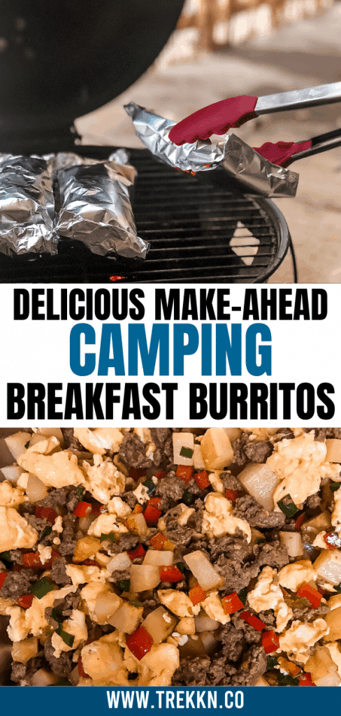 How to make camping breakfast burritos