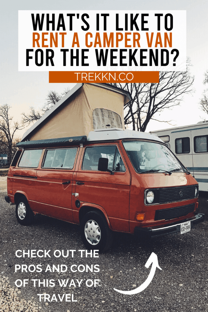 Renting a Camper van for the Weekend