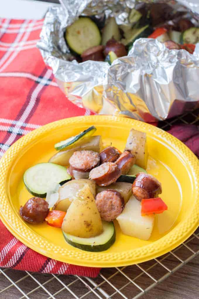 Sausage Foil Packets for camping