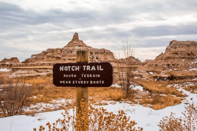 The Notch Trail in Badlands National Park