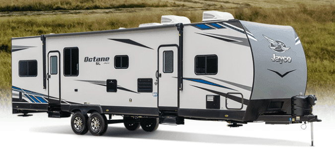 toy hauler travel trailers by Jayco