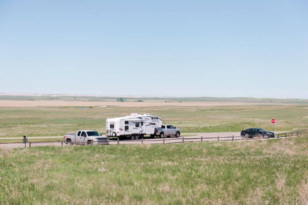 RVing in Badlands National park