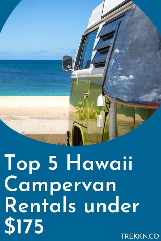 top 5 Hawaii campervan rentals under $175