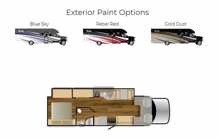 exterior paint options for the super c luxury rv