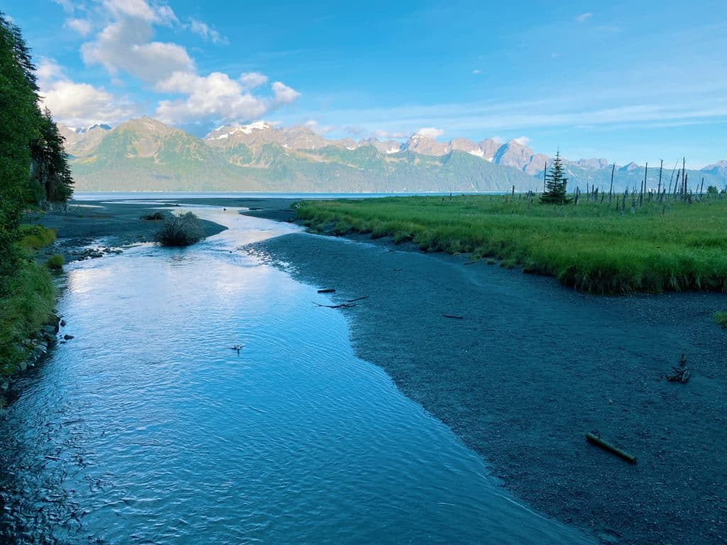 Tonsina point trail, one of the best hiking trails near Anchorage Alaska