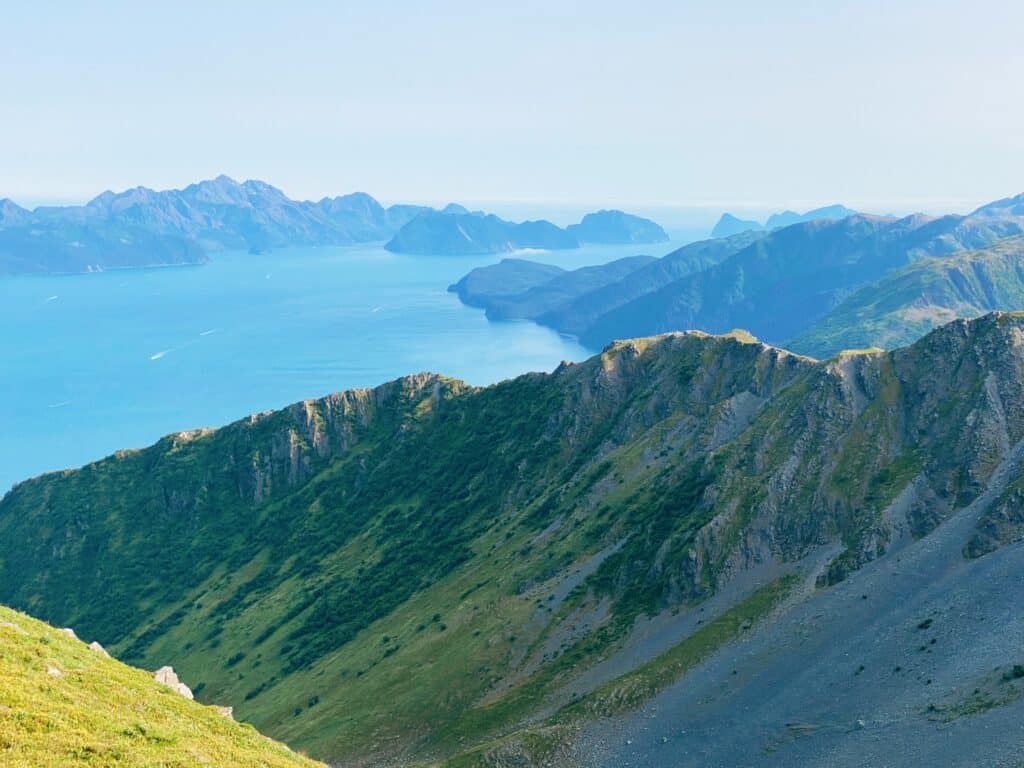 a view of kenai fjords national park