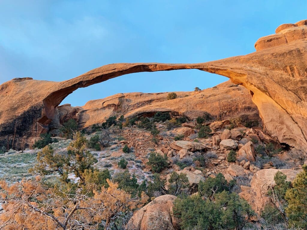 Arch with thin rock top