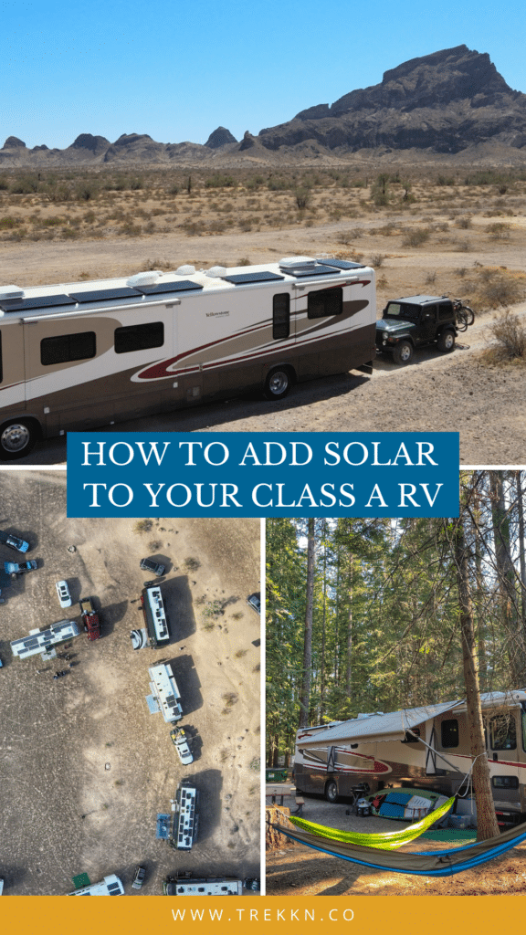 how to install solar panels on a class A RV