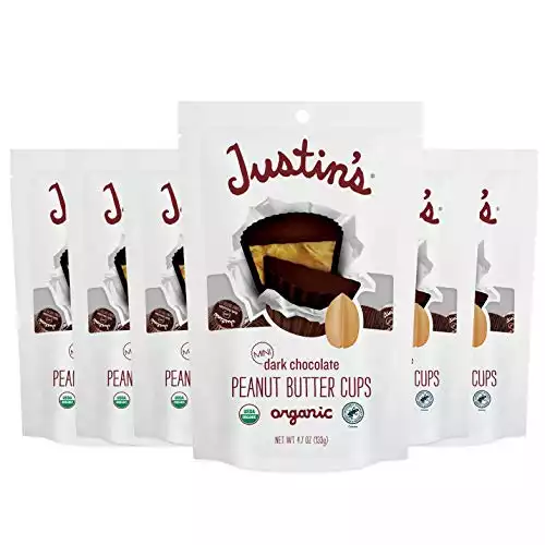 JUSTIN'S Organic Mini Dark Chocolate Peanut Butter Cups
