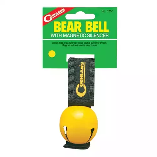 Coghlan's Bear Bell with Magnetic Silencer, Yellow
