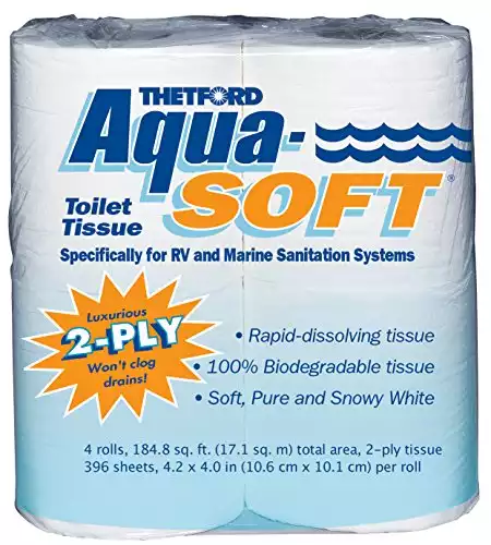 Aqua-Soft Toilet Tissue for RV/Camper
