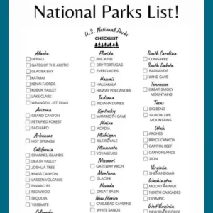 List of all national parks in the US