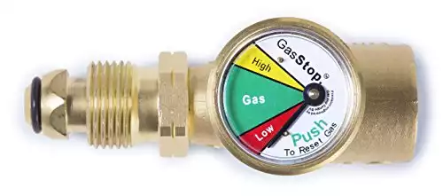 GasStop Propane Tank Gauge for RV POL Connection
