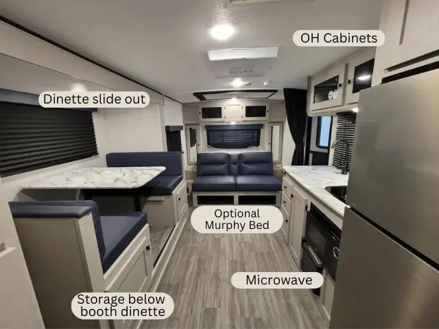 Interior of Coachmen Apex Nano travel trailer
