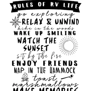 List of funny rules of simple RV life