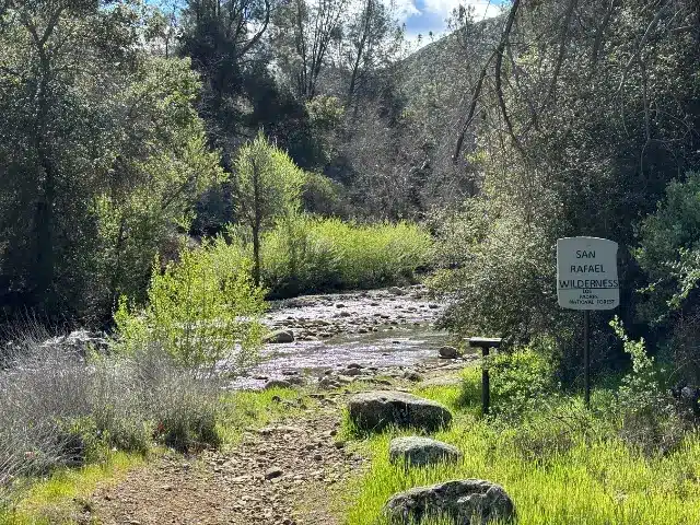 San Rafael Wildnerness trail near river